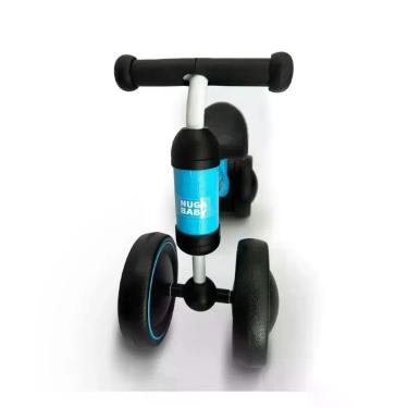 Imagem de Bicicleta Infantil Nuga sem Pedal 4 Rodas 1 Ano Coordenação Motora Azul