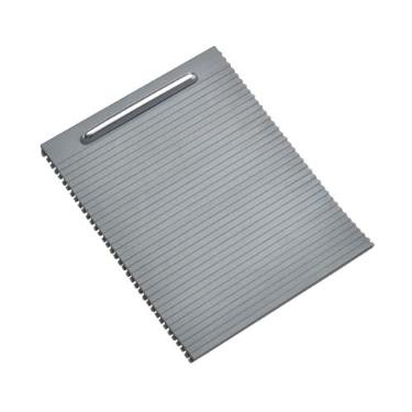 Imagem de Yoegerery Apoio de braço interno console central suporte de copo capa de persiana com zíper compatível com VW Magotan CC Passat B6 B7 (cinza)