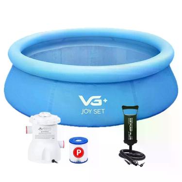 Imagem de Piscina Inflável Joy Set 2490l Circular 240cm Com Filtro Bomba Vg Plus 110v