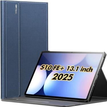 Imagem de INFILAND Capa para Samsung Galaxy Tab S10 FE Plus 5G, suporte fino multi-ângulo com suporte para caneta S para tablet Galaxy Tab S10 FE+ 13,1 polegadas (SM-X620/SM-X626B) 2025 tablet despertar