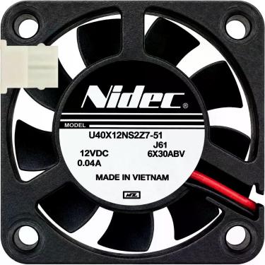 Imagem de Ventilador U40X12NS2Z7-51 12V 0.04A 2L 2 Pinos 4010 Original - Nidec