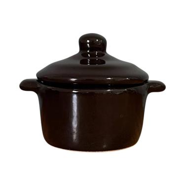 Imagem de Panelinha Preta de Cerâmica Para Cozinha Tempero ou Molho 100ml - Cerâ