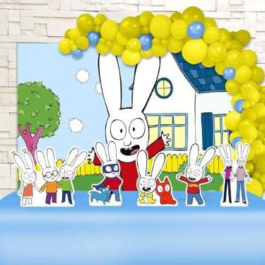 Imagem de Kit Decoração Festa de Aniversário Infantil Coelho Simon