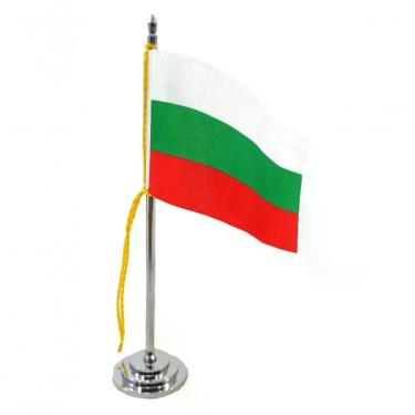 Imagem de Mini Bandeira De Mesa Bulgária 15 Cm Poliéster