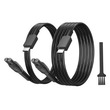 Imagem de Cabo carregador USB C de 5V compatível com Philips Norelco Shaver Series 2000 3000 5000 7000 9000 i9000, para Phillips 2400 3900 5300 7500, MG3919 MG9525 BG5495 Cabo de carregamento para barbeador