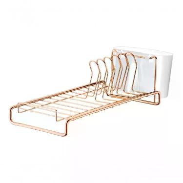 Imagem de Escorredor De Louças Pratos Talheres Rosé Gold Future 984rg