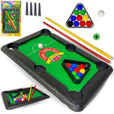 Imagem de Europio - Brinquedo Mini Mesa de Sinuca Bilhar Jogo Infantil Portátil