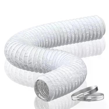 Imagem de Mangueira de ventilação do secador Hon & Guan, PVC flexível de 3 poleg