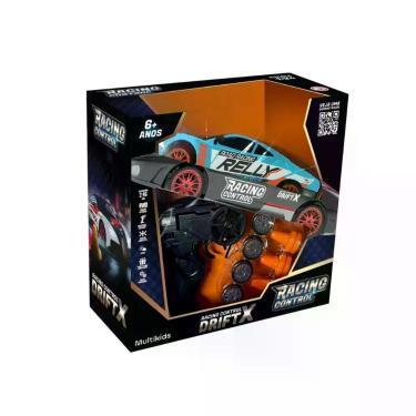 Imagem de Carrinho de Corrida de Controle Remoto DriftX Azul Brinquedo Multikids