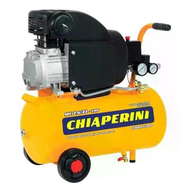Imagem de Motocompressor Chiaperini 2HP 21L 127V Profissional para Pintura e Ofi