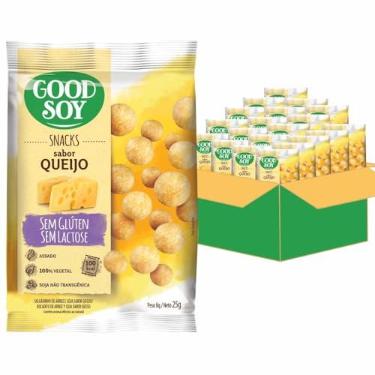 Imagem de Salgadinho de Queijo GoodSoy, Sem Glúten, 25g, Pack com 20 Unidades