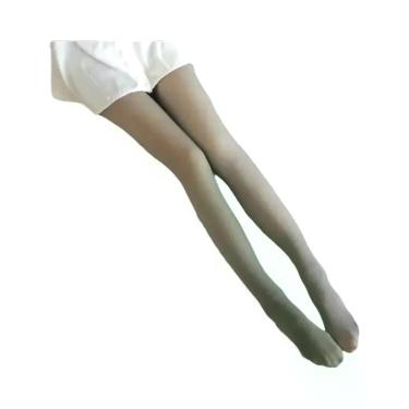 Imagem de Meia-calça Térmica Grossa de Cintura Alta - Quente, Sexy e Translúcida