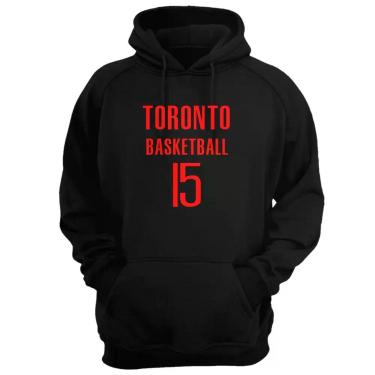 Imagem de Blusa Moletom Capuz Basquete Toronto Basketball número 15 - Loja Click
