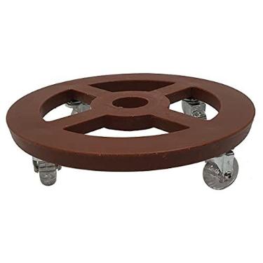 Imagem de Alpe & Aritana Suporte Redondo 20cm para Vaso de Planta Resistente Marrom