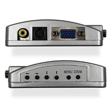Imagem de Adaptador VGA para RCA, conversor composto AV S vídeo para VGA, caixa de comutação de vídeo PC para TV HDTV, monitores, laptop, desktop, PC