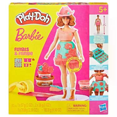 Imagem de Massa De Modelar Play-doh - Arranjos E Franjas - Barbie - Hasbro