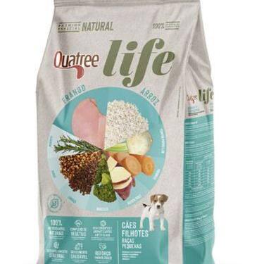 Imagem de Ração Quatree Life para Cães Filhotes de Raças Pequenas 3kg