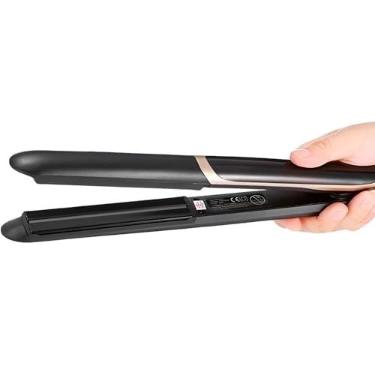 Imagem de Prancha Chapinha de Cerâmica Bivolt 40W Profissional com Controle de Temperatura - Chapa Alisadora para Cabelo