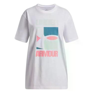 Imagem de Camiseta Sportstyle Under Armour Block Logo, Branco, 14