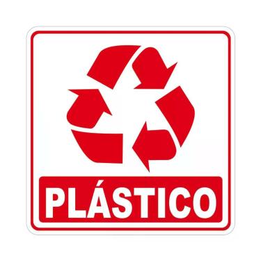 Imagem de Adesivo Lixo Reciclavel 20cm X 20cm Nome Do Desenho Plástico