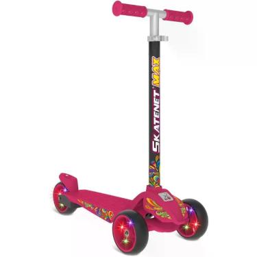Imagem de Patinete Skatenet MAX LED PINK - Bandeirante, Pink