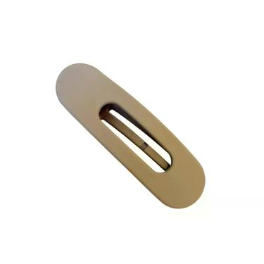 Imagem de Presilha Bico de Pato Oval Pequena Acetinada - - Pistache Acessórios, 