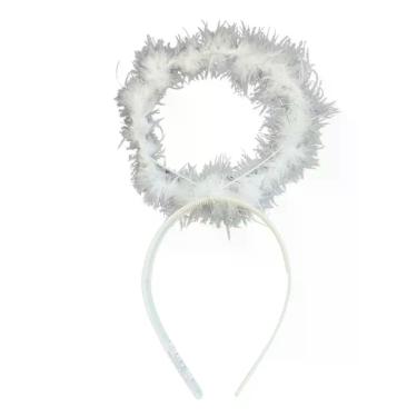 Imagem de Kit C/12 Tiaras Anjo Fantasia Halloween Carnaval Decoração - sm decora