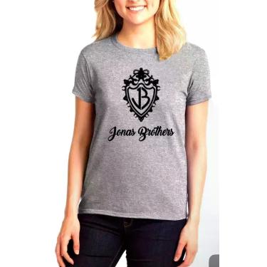 Imagem de Camiseta BabyLook Feminina Jonas Brothers Pop Rock - SEMPRENALUTA, Cin