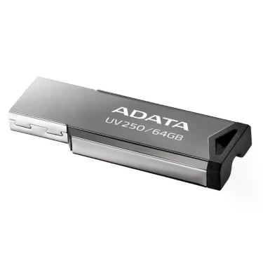 Imagem de Pen Drive 64GB Adata AUV250, USB 2.0, Metal - AUV250-64G-RBK