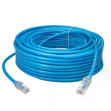 Imagem de Patch Cord Sohoplus 35104013 Cat.5e U-UTP 20 METROS Até 1000 MBPS com Conectores RJ-45 Banhados a Ouro Azul Furukawa