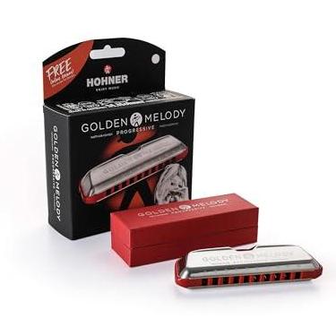 Imagem de Hohner Gaita progressiva Golden Melody, chave de Db Flat (M544BX-DB)