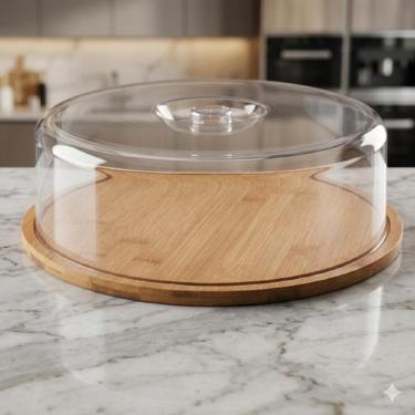 Imagem de Porta Alimentos com Tampa de Acrílico (28 cm) Liso - Ingá, Liso