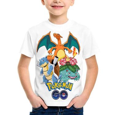 Imagem de Camiseta Infantil e Adulto Pokemon Ash Pikachu Charizard - Anime Max, 