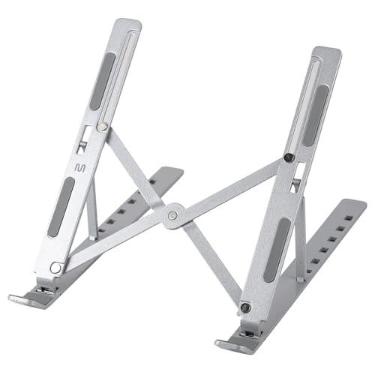 Imagem de Suporte Portátil de Alumínio Para Notebook Prata Multilaser - AC378
