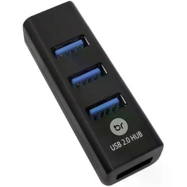 Imagem de Hub Mini Usb 2.0 1entr/4saidas Preto - Bright