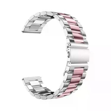 Imagem de Pulseira de Metal 20mm para Samsung Galaxy Watch 6/5/4 - Aço Inoxidáve