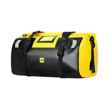 Imagem de Bolsa De Selim Para Motocicleta Impermeável Preta 20L-130L, Mochila De