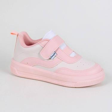Imagem de Tênis Infantil Feminino Pampili Up Recortes 738035 Nude, Nude, Rosa no