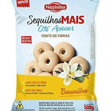 Imagem de Biscoito Sequilhos Baunilha Zero Açúcar 120g