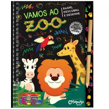 Imagem de Livro - Vamos ao zoo - raspe, descubra e desenhe