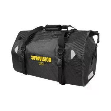 Imagem de Bolsa De Selim Para Motocicleta Impermeável Preta 20L-130L, Mochila De