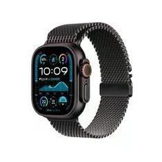 Apple Watch Ultra 2 GPS + Cellular, Case Preta de Titânio de 49 mm, Pulseira Preta Estilo Milanês de Titânio M - MX5U3BE/A