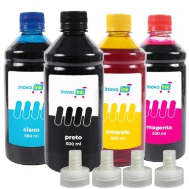 Imagem de Kit 4 Tintas Para Impressora L4260 500ml Inova Ink