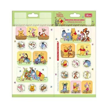 Imagem de Adesivo Duplo Tilibra Pooh M 100x208mm