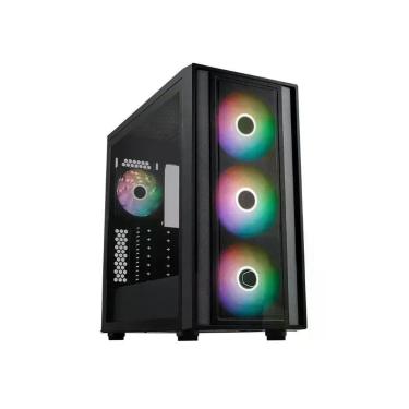 Imagem de Gabinete para PC Masterbox600 Black Mid Tower ATX com 4 Fans e Suporte para Watercooler Preto