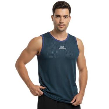 Imagem de Camisa Regata Masculina Marcio May Sports Segunda Pele Air Azul