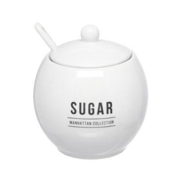 Imagem de Açucareiro Em Porcelana 350ml Branco Manhattan Hauskraft - Haüskraft
