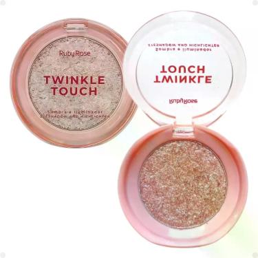 Imagem de Sombra e Iluminador Ruby Rose Twinkle Touch Pink Luster Hb-m1004-3