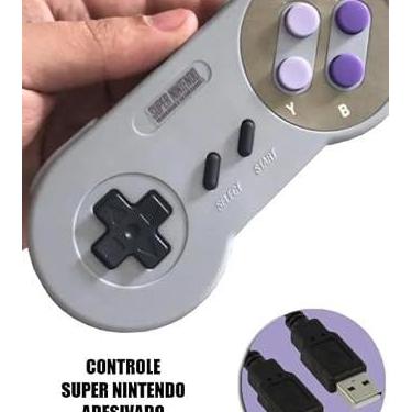 Imagem de Controle Usb para PC ou Games Retr? Modelo Super Nintendo [video game] [video game]