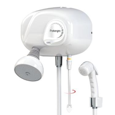 Imagem de Ducha Potenza Eletronica c/pressurizador c/desviador Cardal branco 220v